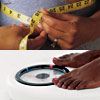 Calculate your BMI using weight and find your waist size.
