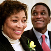 The Honorable Judge Joyce London Alexander and her new husband, Tuskegee, Ala., Mayor Johnny Ford